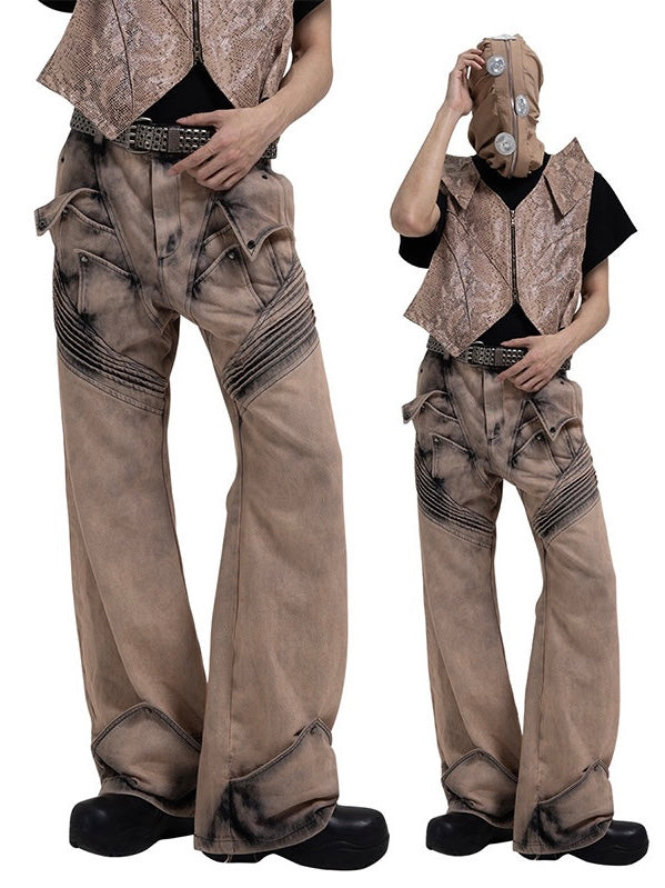 -DND4DES- Washed deconstructed pants
