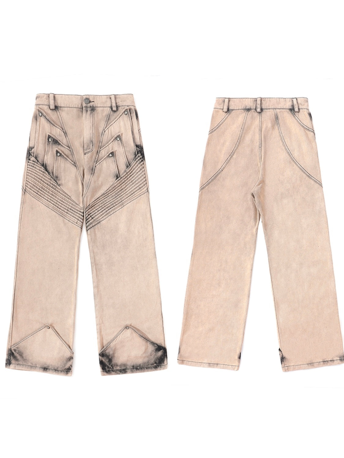 -DND4DES- Washed deconstructed pants