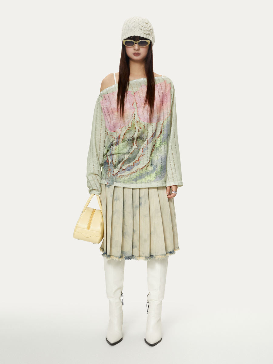 -YOSHUYUKI- Flower design top