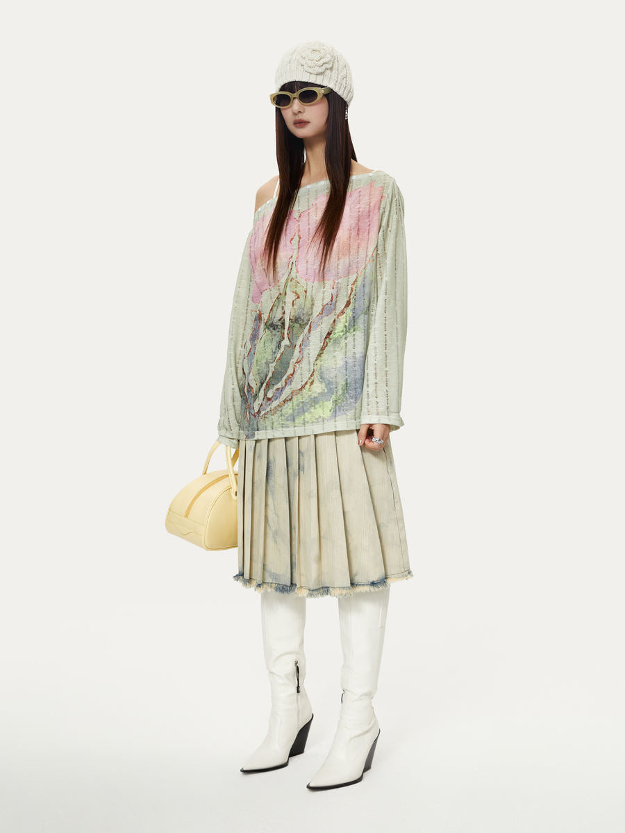 -YOSHUYUKI- Flower design top